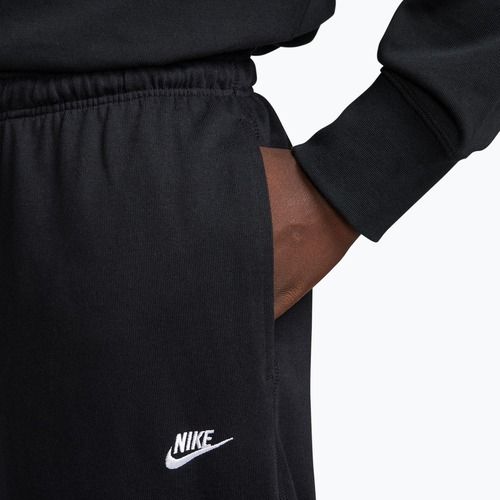 Pantaloni pentru bărbați Nike Sportswear Club Knit Open-Hem black/white