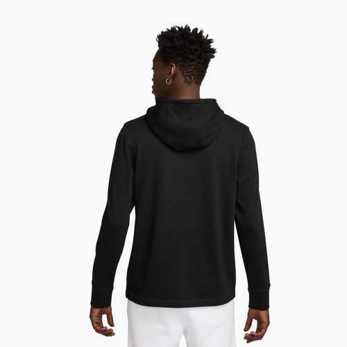 Bluză pentru bărbați Nike Sportswear Club Knit Pullover Hoodie black/black/white