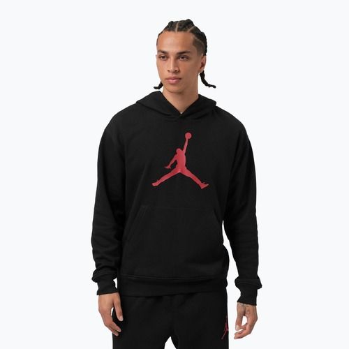 Bluză pentru bărbați  Jordan Pullover Hoodie black/gym red
