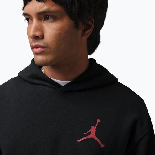 Bluză pentru bărbați Nike Jordan Pullover Hoodie black/gym red