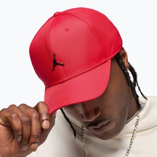 Czapka z daszkiem Nike Jordan Rise Structured Metal Jumpman gym red/r511