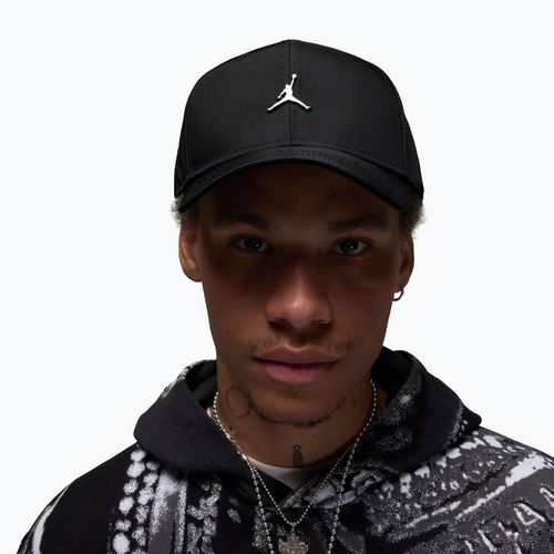 Czapka z daszkiem Nike Jordan Rise Structured Metal Jumpman black/R511