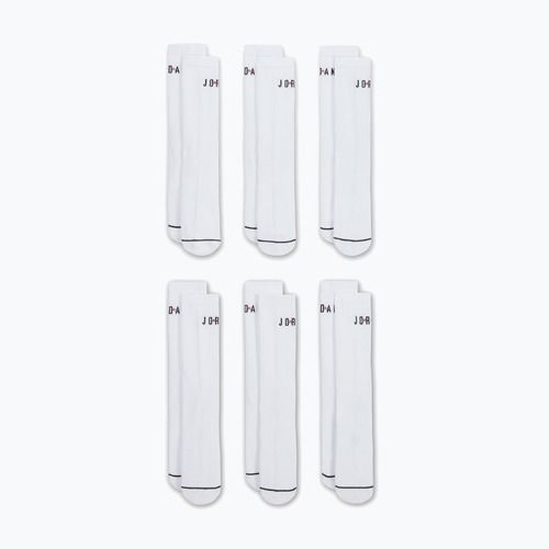 Șosete Nike Jordan Everyday Crew 6 perechi white/gym red/black