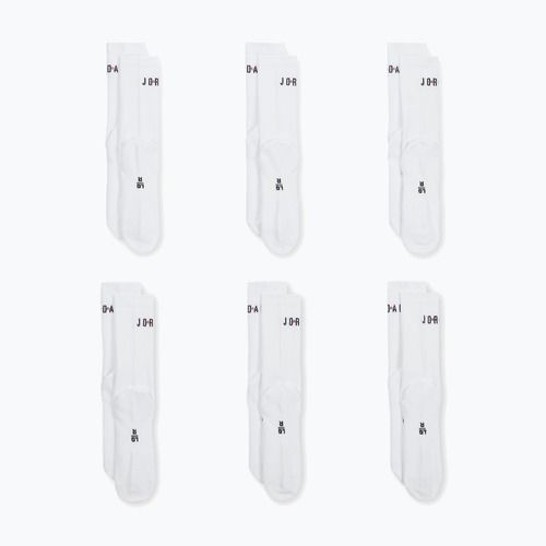Șosete Nike Jordan Everyday Crew 6 perechi white/gym red/black