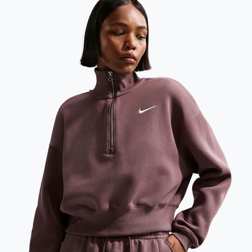 Bluză pentru femei Nike Sportswear Phoenix Fleece 1/2 Zip Cropped tattoo/sail