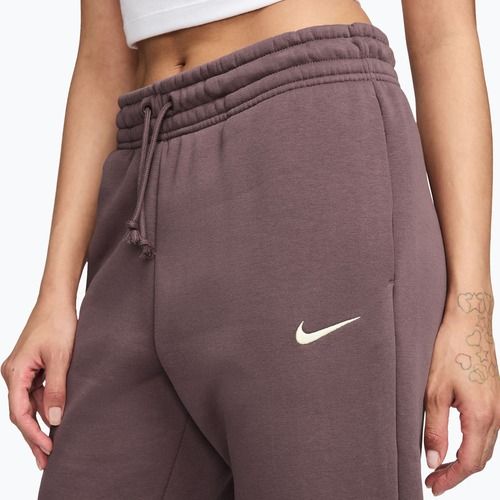 Pantaloni pentru femei Nike Sportswear Phoenix Fleece Mid-Rise tattoo/sail