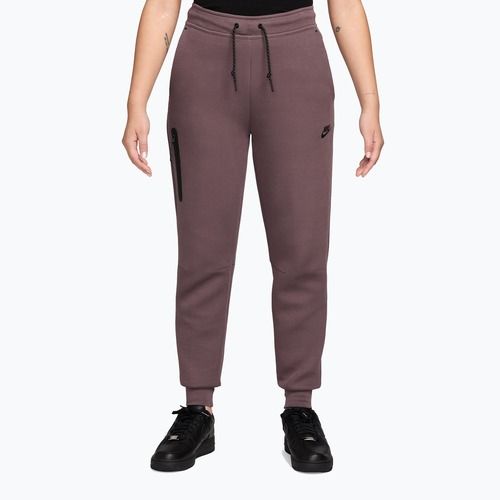 Pantaloni pentru femei Nike Sportswear Tech Fleece Mid-Rise tattoo/black