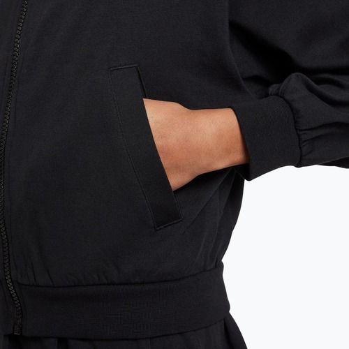 Bluză pentru copii Nike Sportswear Full Zip Hoodie black/flat pewter