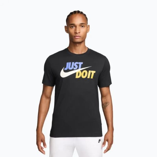 Tricou pentru bărbați Nike Sportswear JDI black/sapphire/sail/saffron quartz