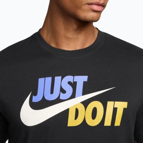 Tricou pentru bărbați Nike Sportswear JDI black/sapphire/sail/saffron quartz