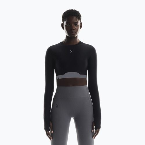 Longsleeve de antrenament pentru femei On Train Crop black