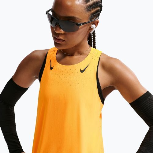 Maieu de alergare pentru femei Nike AeroSwift Dri-Fit ADV Singlet laser orange/black