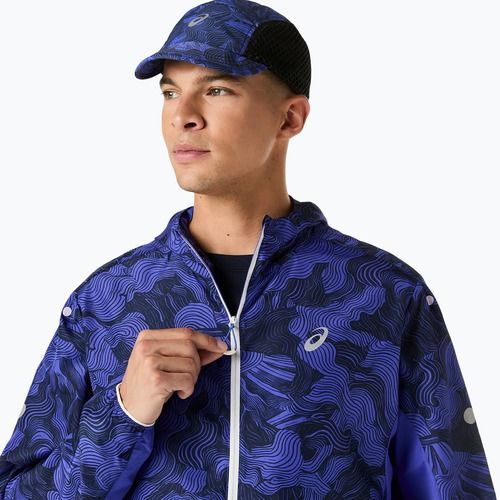 Geacă de alergare pentru femei ASICS Fujitrail Packable cobalt burst/indigo blue/cream