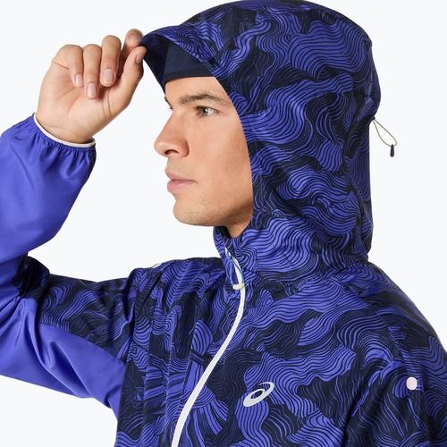 Geacă de alergare pentru femei ASICS Fujitrail Packable cobalt burst/indigo blue/cream