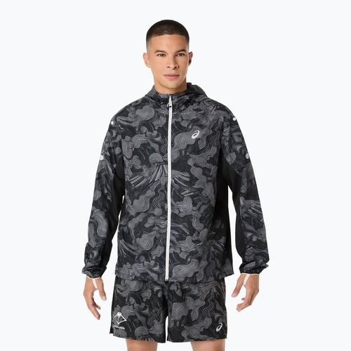 Geacă de alergare pentru femei ASICS Fujitrail Packable black