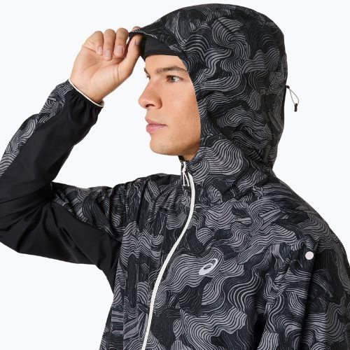 Geacă de alergare pentru femei ASICS Fujitrail Packable black