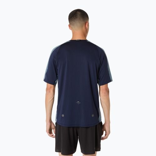 Tricou de alergare pentru bărbați ASICS Fujitrail Elite SS Top midnight/ironclad