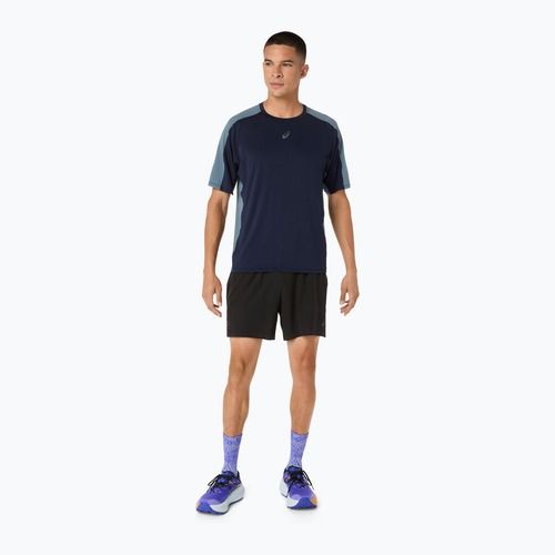 Tricou de alergare pentru bărbați ASICS Fujitrail Elite SS Top midnight/ironclad