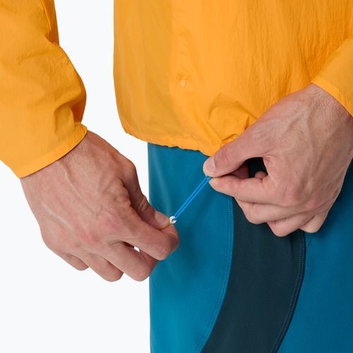 Tricou de alergare pentru bărbați ASICS Road All Over Print Singlet golden yellow/aegean blue