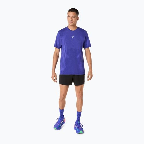 Longsleeve de alergare pentru bărbați ASICS Road Seamless LS cobalt burst/eggplant