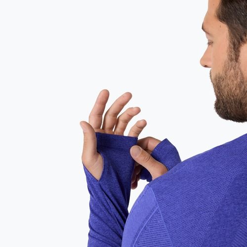 Longsleeve de alergare pentru bărbați ASICS Road Seamless LS cobalt burst/eggplant