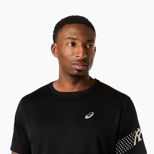Tricou de alergare pentru bărbați ASICS Icon SS performance black/cream