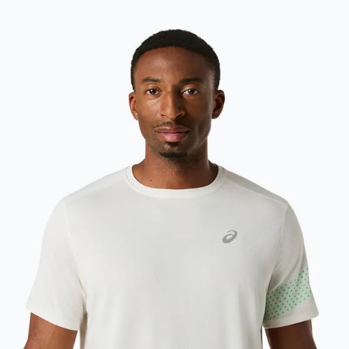 Tricou de alergare pentru bărbați ASICS Icon SS cream/vital green