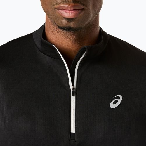 Longsleeve de alergare pentru bărbați Asics Icon LS 1/2 Zip performance black/cream