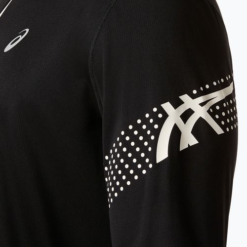 Longsleeve de alergare pentru bărbați Asics Icon LS 1/2 Zip performance black/cream