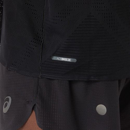 Tricou de alergare pentru bărbați ASICS Metarun SS Top performance black