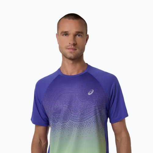 Tricou de alergare pentru bărbați ASICS Road Fade SS cobalt burst/illuminate green
