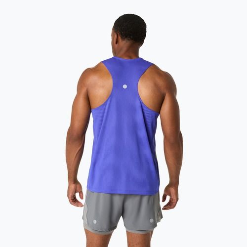 Tricou de alergare pentru bărbați ASICS Road Fade Singlet cobalt burst/illuminate green