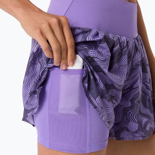 Pantaloni scurți de alergare pentru femei ASICS Road All Over Print amethyst