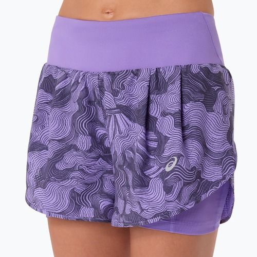 Pantaloni scurți de alergare pentru femei ASICS Road All Over Print amethyst