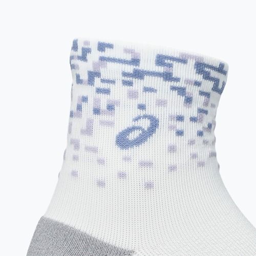 Șosete ASICS Performance Run Quarter brilliant white/lilac hint/bluebell