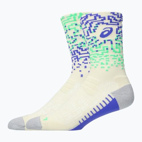 Șosete ASICS Performance Run Crew ivory/cobalt burst/vital green