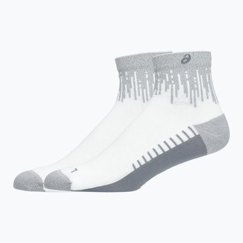 Șosete ASICS Performance Run Quarter brilliant white/silver reflective
