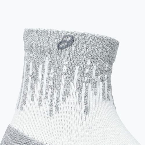 Șosete ASICS Performance Run Quarter brilliant white/silver reflective