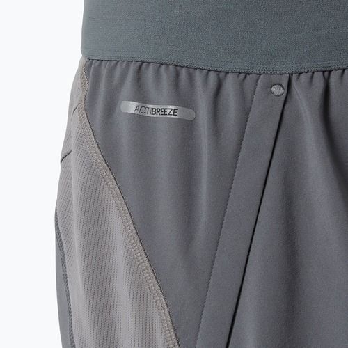 Pantaloni scurți de alergare pentru bărbați ASICS Road 5IN clay grey/steel grey/illuminate green