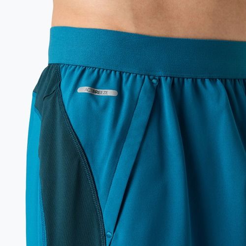 Pantaloni scurți de alergare pentru bărbați ASICS Road 7IN tranquil teal/dark teal/yamabuki