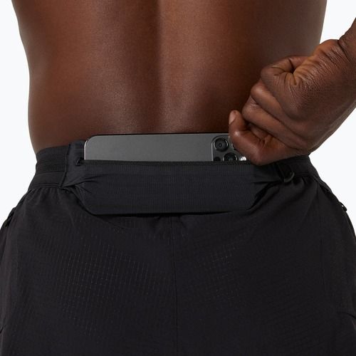 Pantaloni scurți de alergare pentru bărbați ASICS Metarun Split performance black