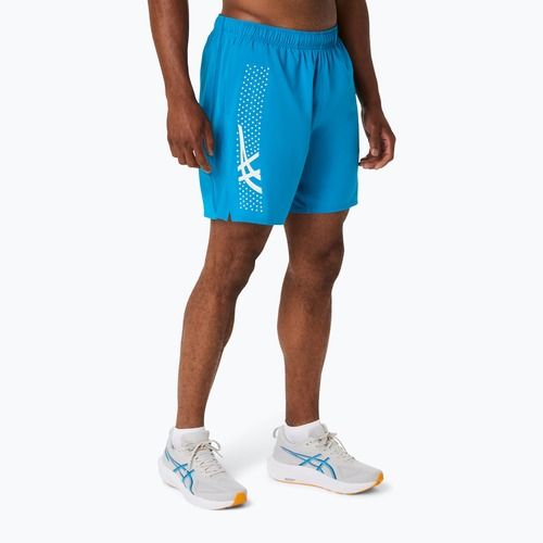 Pantaloni scurți de alergare pentru bărbați ASICS Icon 7IN Aegean Blue/Cream