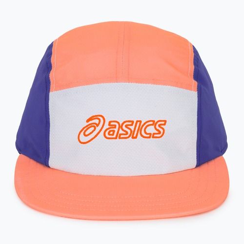 Șapcă ASICS Performance Running 5 Panel sun coral/brilliant white