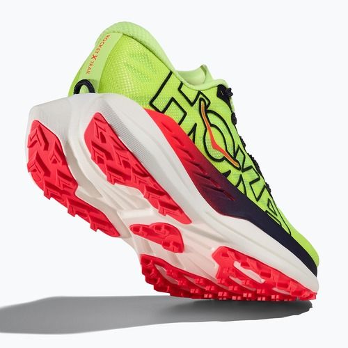 Încălțăminte de alergare pentru bărbați HOKA Rocket X Trail neon Yuzu/neon flame