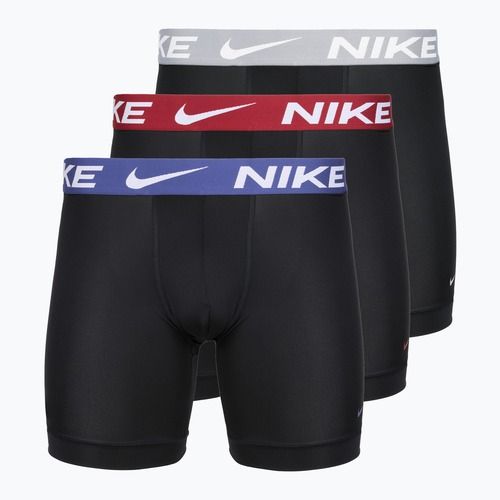 Boxeri pentru bărbați Nike Essential Micro 3 pairs black/sapphire/wolf grey/team crimson