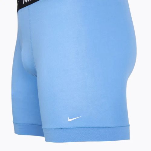 Boxeri pentru bărbați Nike Everyday Cotton Stretch 3 pairs swoosh print/grey/university blue