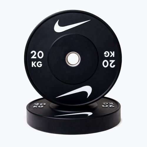 Greutate bumper Nike Strength Rubber Bumper Plates 20 kg black/white