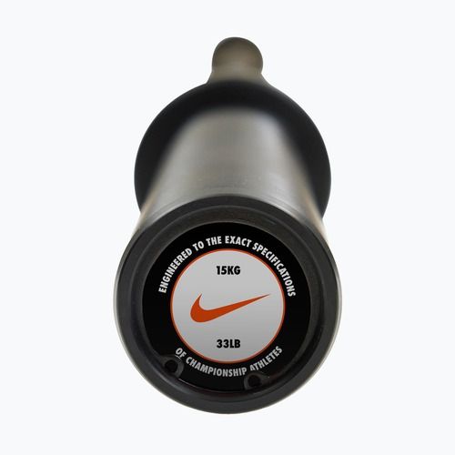 Bară dreaptă Nike Strength Chrome Barbell black chrome swoosh