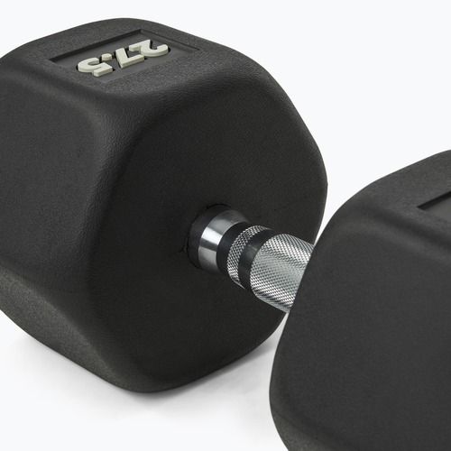 Gantera cauciucată Nike Strength Hex Dumbbell 27,5 kg black/white