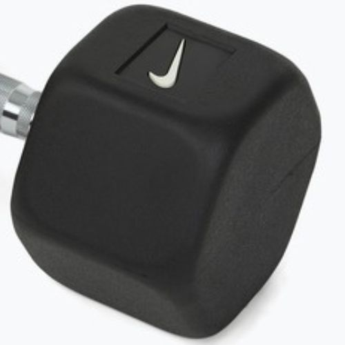 Gantera cauciucată Nike Strength Hex Dumbbell 27,5 kg black/white